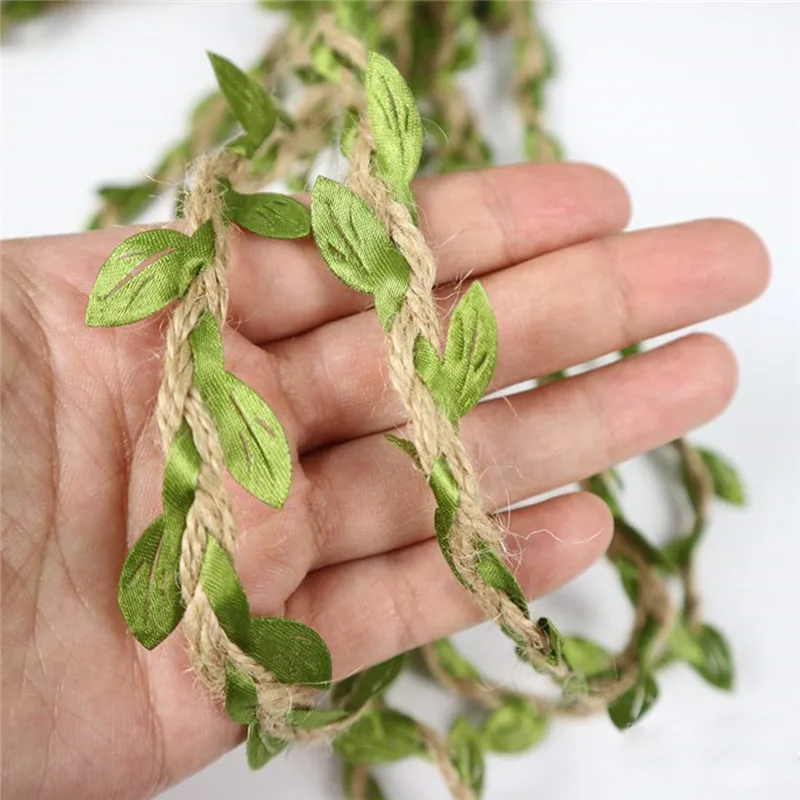 5 м имитация листьев плетение Веревка DIY Ремесло Свадьба День рождения свадебное