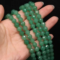 fine natural stone austria faceted crystal beads round spacer bead for jewelry making handmade bracelet necklace gifts
