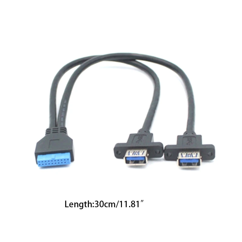 20pin двойной Порты и разъёмы USB 3 0 Женский воздействия кабель подходит для WinXP/Vista /Win