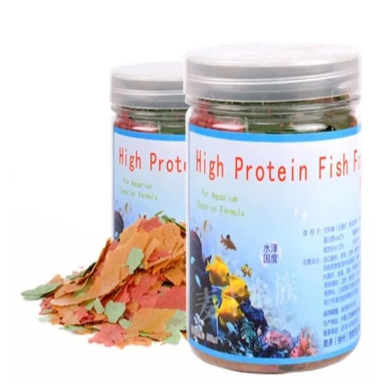 500ML/Pack Aquarium Fish Food Tetra Flakes For Tropical Marine Ornamental Small Goldfish Koi Feeding | Дом и сад