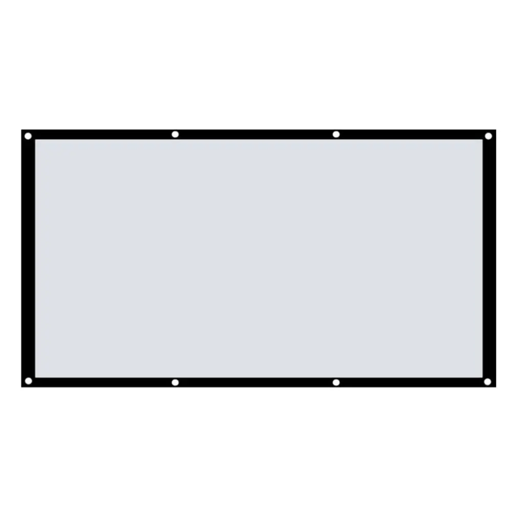 

Большой складной проекционный экран 16:9 для домашнего кинотеатра, уличный экран для кинотеатра, 60/72/84/100/120 дюймов, экран для кино-видео для пр...