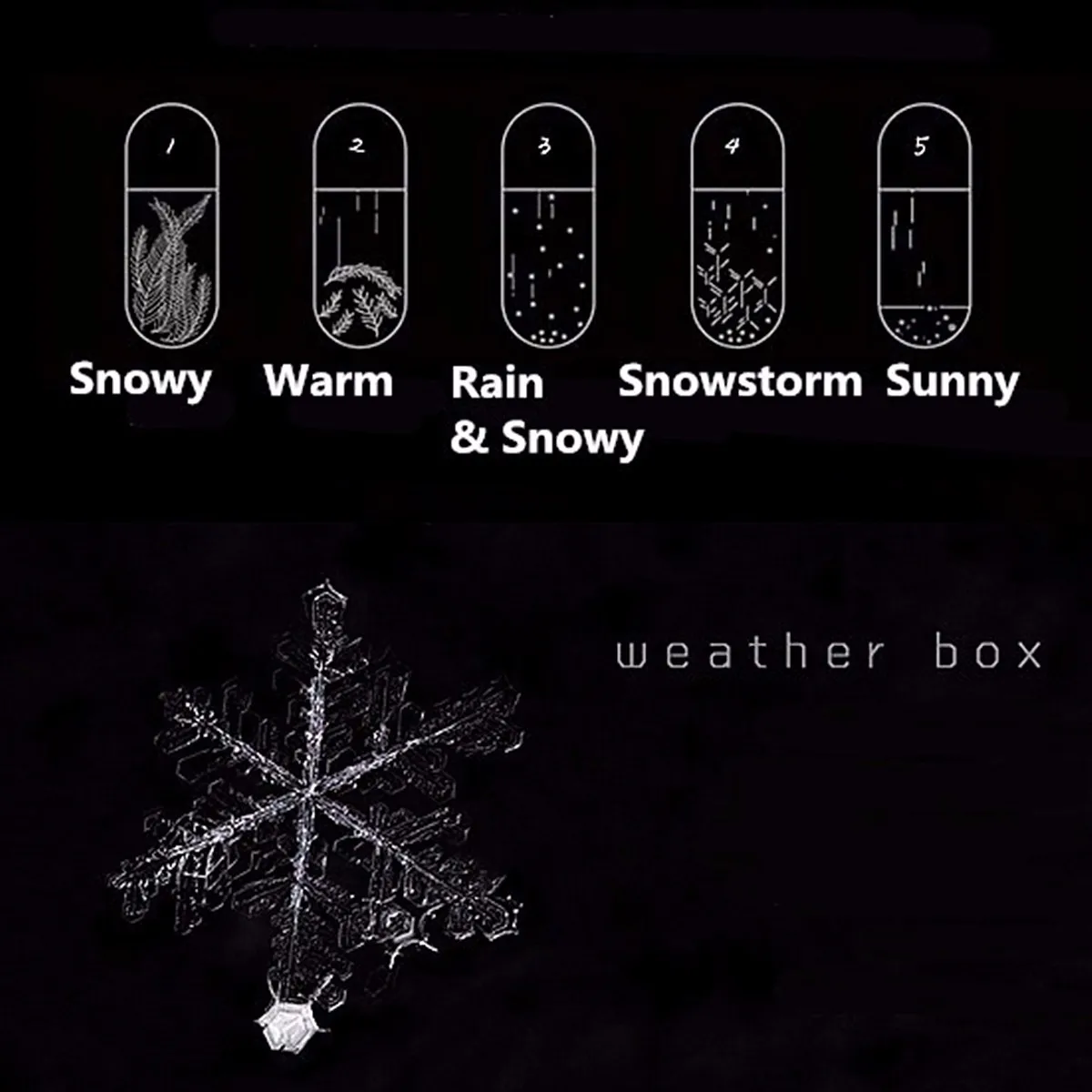 Новый прозрачный ледяной куб штормы стекло снежинка погода прогноз монитор