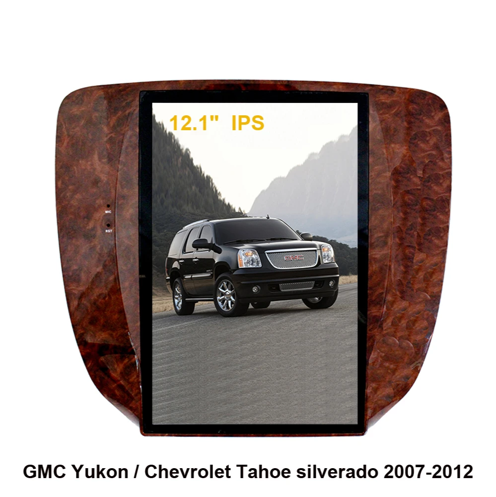 

Автомобильный GPS-навигатор на Android 9,0, экран в стиле Тесла для GMC Yukon/ Chevrolet Tahoe/Chevrolet 2007-2012, автомобильное радио, стерео (серебристый)