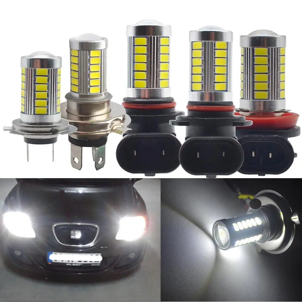 Белый 1156 BA15S 1157 BAY15D H4 H7 P21 5 Вт 33SMD светодиодный автомобильный номерной знак