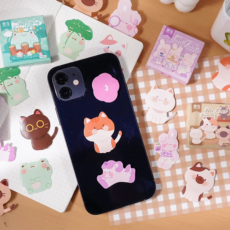 45 шт./упак. с кавайным животным семья декоративные Стикеры s Скрапбукинг diy