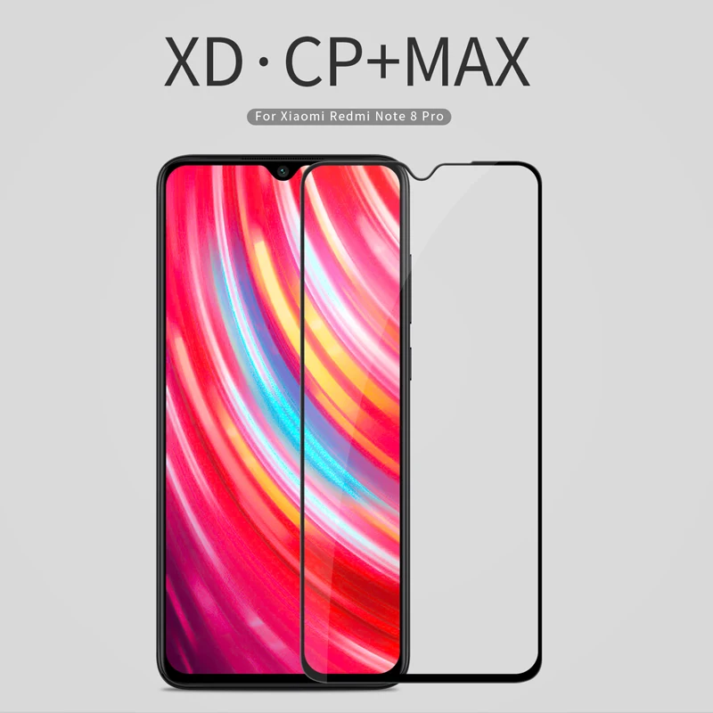 10 шт./лот NILLKIN XD CP+ MAX Антибликовая Защитная пленка для экрана для Xiaomi Redmi Note 8 Pro 3D защитная пленка из закаленного стекла