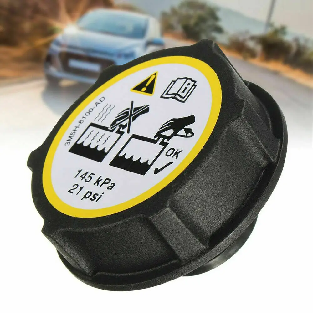 

Fits Ford Fiesta MK6 Focus Mondeo C-Max Set Coolant Expansion Tank Radiator Cap 3M5H-8100-AD