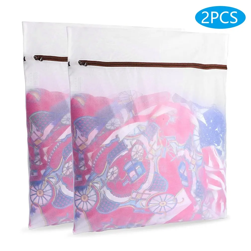 

2pcs Zipper Fine Mesh Laundry Bag Bra Bag Underwear Bag Thickened Bra Washing Bag Suitable For Washing Machine Hot saleGuarantee