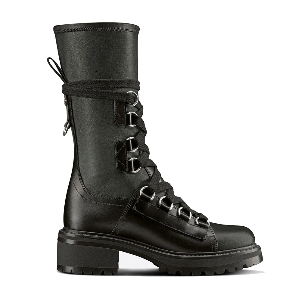 Женские черные ботильоны из натуральной кожи ягненка | Обувь