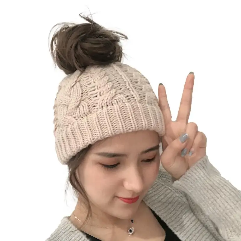 Женская вязаная повязка на голову Зимняя Теплая для женщин акриловая модная