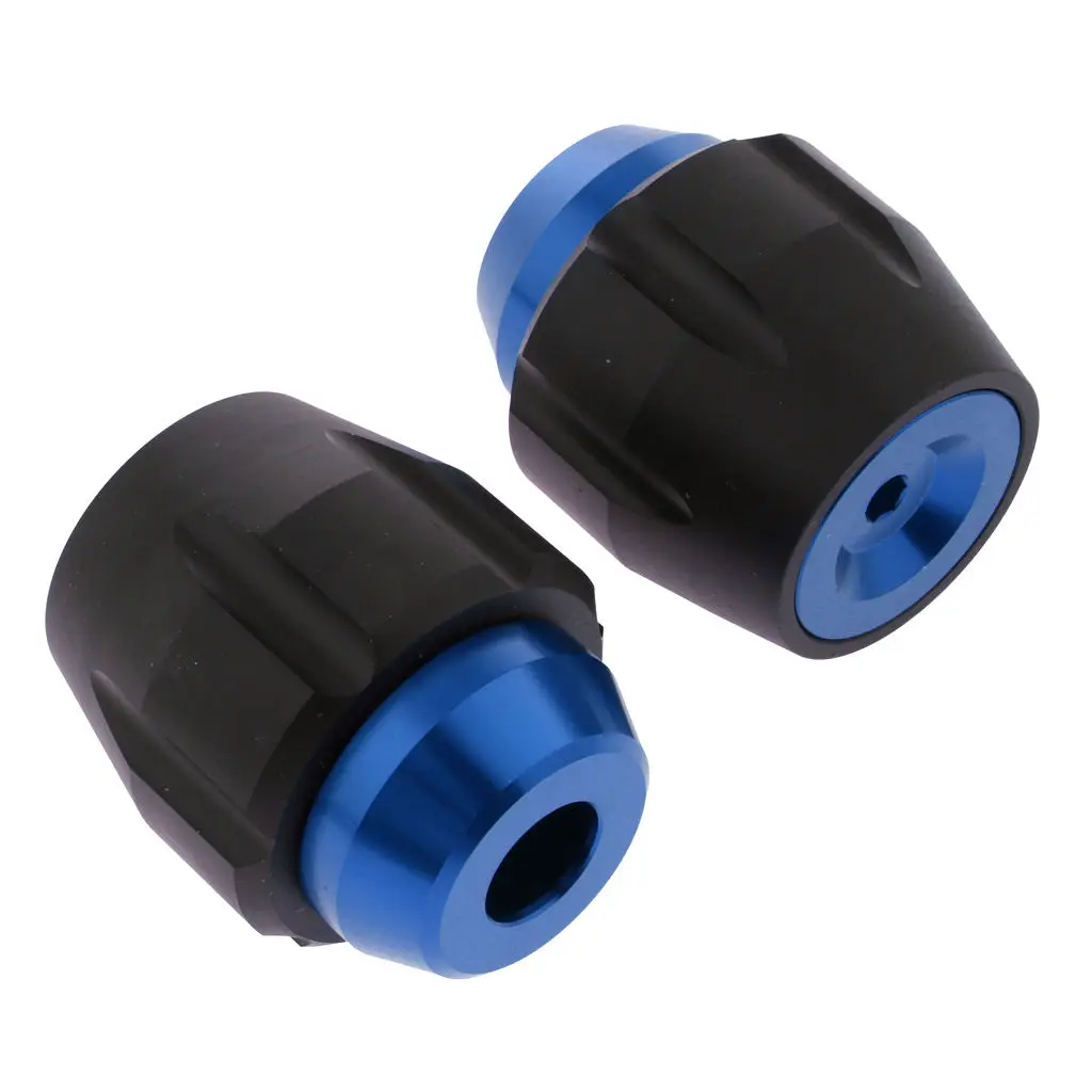 

Front Axle Fork Crash Protector Sliders Motorcycle Slider Pads for Motorcycles Front Rim Wheel (Blue)