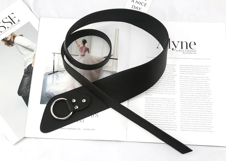 

Women Knot Long Pu Leather corset Belts female wide Soft black Cummerbunds Strap Ladies Wedding Dress Waistband coat Accessories
