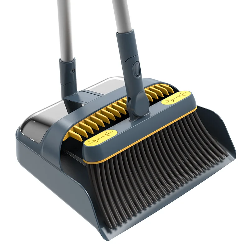 

Factory direct broom dustpan set combination broom non-stick soft hair plastic household cleaning broom wholesale