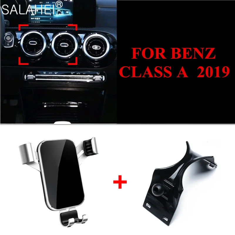 

Adjustable Gravity Car Cell Phone Holder Air Vent Stand Clip Mount For Mercedes-Benz A Class 2019 GPS Support Style Accessories