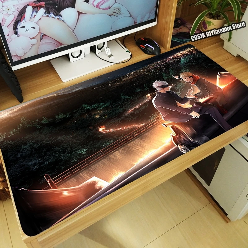 

Hot Anime Jujutsu Kaisen Gojo Satoru Mouse Pad Large Gaming Tabletop Mat Keyboard Desk Mat Playmat Otaku Gift Drop shipping