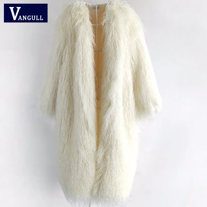 Vangull/зимнее женское высококачественное пальто из искусственного меха