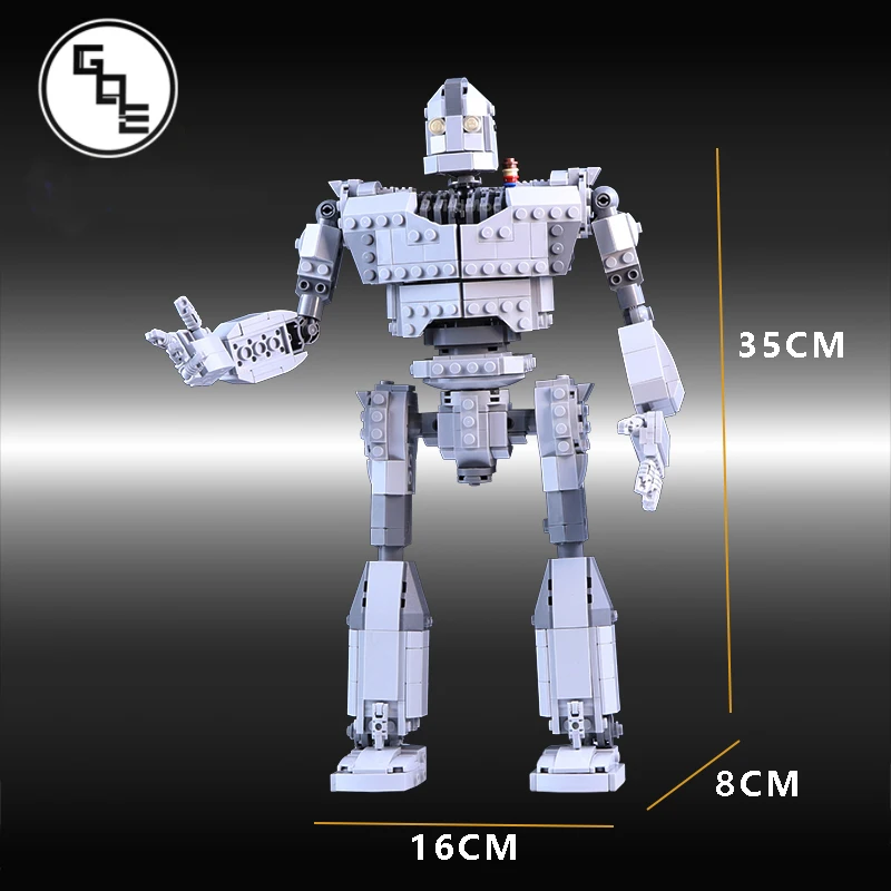 

New 818PCS Anime Figure MOC-14898 Iron Robot High-Tech Fit Robot Voltron Giant Model kit Building Blocks Bricks Kid Toy Boy Gift