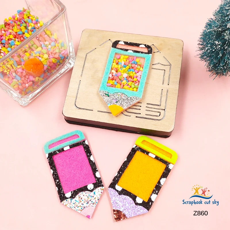 

Pencil Shakes DIY Z860 Muyu Wooden Mold Scrapbook Cutting Dies Suitable For Market General Machines