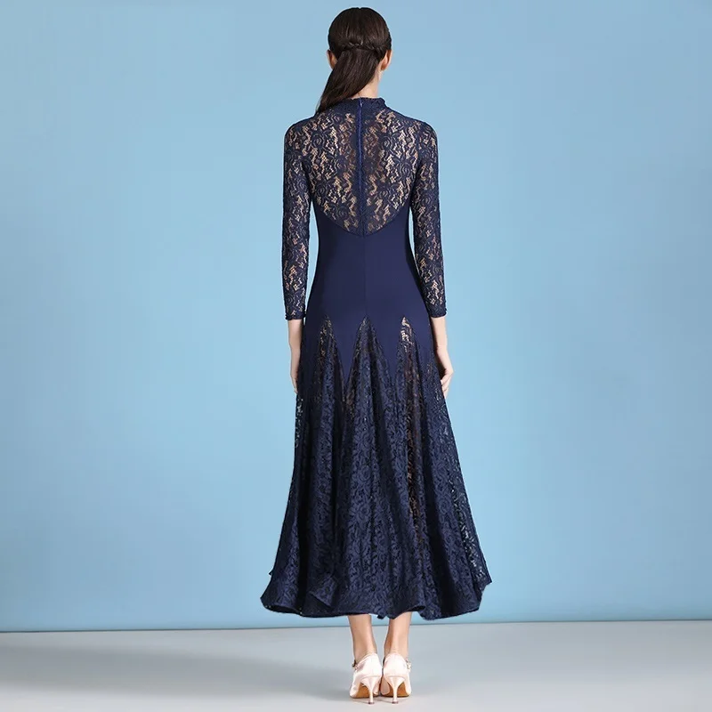 Женское кружевное платье стандартные танцевальные платья для фламенко бальной