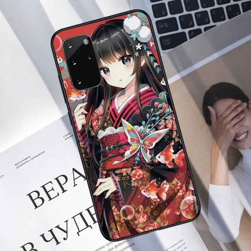 

Anime Girl Japan Phone Case For Samsung galaxy S 7 8 9 10 20 edge A 6 10 20 30 50 51 70 note 10 plus