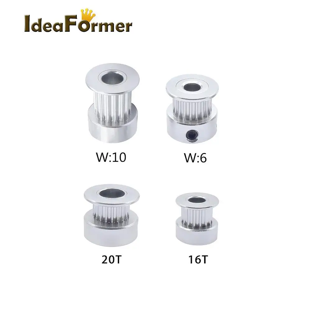 5 шт. шкив ГРМ GT2 16 или 20 зубьев отверстие мм 6 35 8 синхронное колесо подходит для