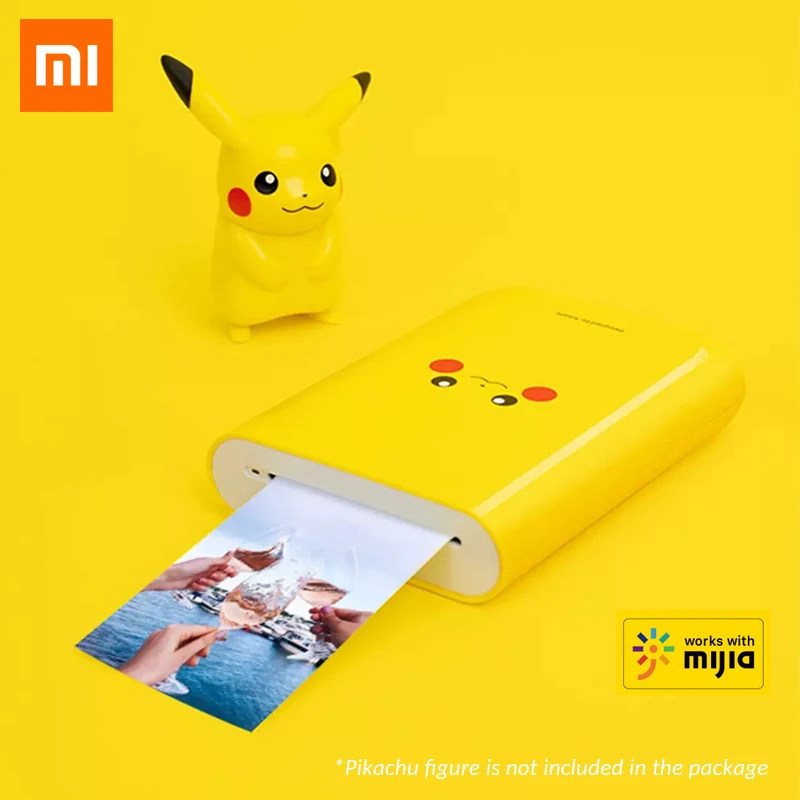 

Мини-принтер Xiaomi Mijia Smart AR Pocket, 300 точек/дюйм, ZINK, Pikachu Edition, переносной, для вечеринки, фото, камеры, DIY Share APP