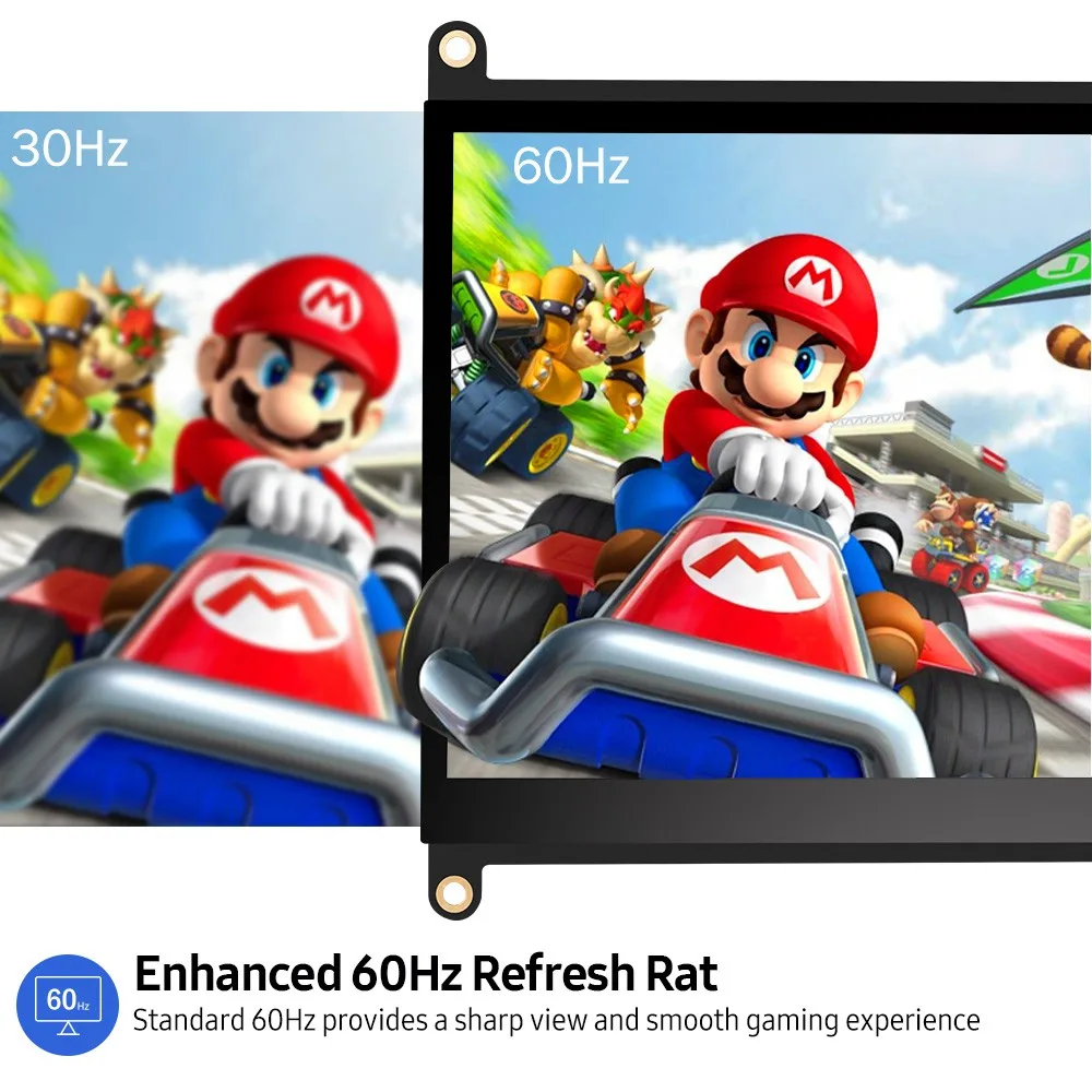 Verkauf 7 Inch Touch Screen Tragbare Monitor LCD Display HDMI Interface Für Raspberry Pi 4B 3B + 3B 2B + BB Schwarz Banana Pi Windows 10 8 7