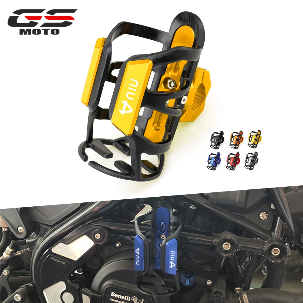 

Для NIU N1 N1S M1 U1 M + NGT Moto чашка для напитков в воде велосипед Бутылка для напитков держатель клетки Sdand Мотоциклетные аксессуары золотистого цве...