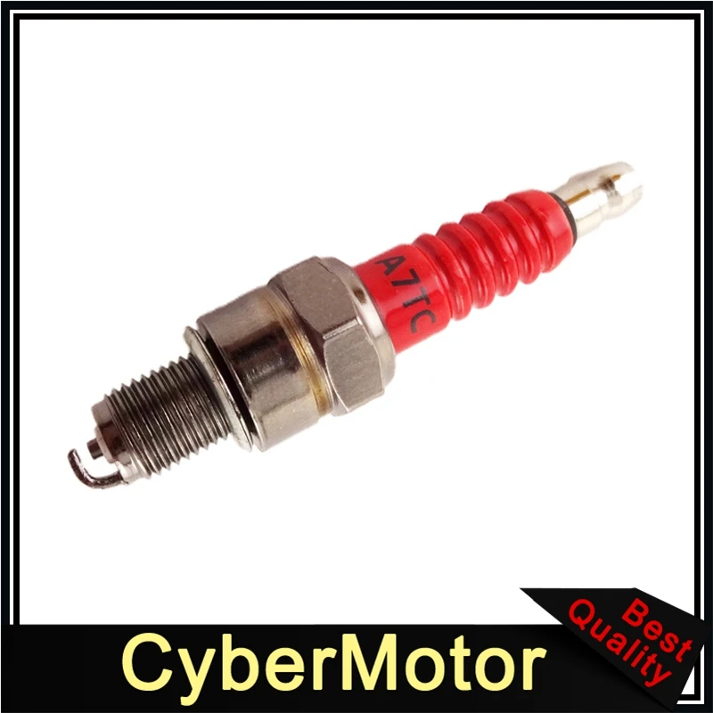 Свеча зажигания для мотоцикла красного цвета A7TC двигателя 50 куб. См 90 110 125 140 150 160