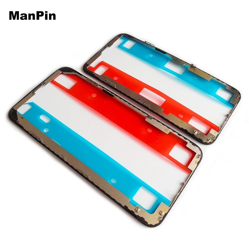 

10Pcs/Lot LCD Screen Bezel Frame For iPhone 11Pro MAX XS X Mobile Phone Display Glass Middle Housings Real Gold With Adhesive