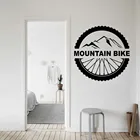 Наклейка на стену с надписью горный велосипед, Виниловая наклейка на окно, для экстремального спорта, спальни, гостиной, домашний декор WL1502