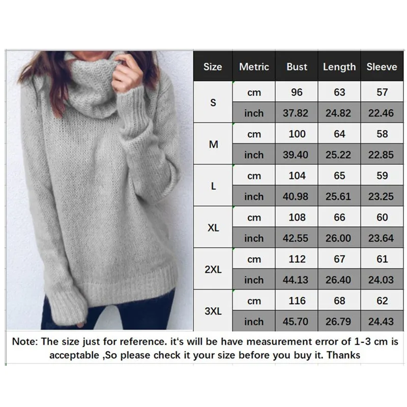 Pullover Sweater Women Jumper Clothing Turtleneck Female Pull Top Thick Winter Oversized Knitted Sweaters | Женская одежда