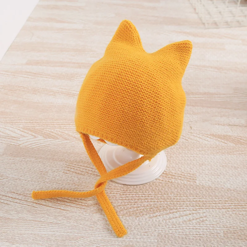 

Autumn and winter baby wool hat cute super cute boy wrapped knitting hat baby fashion hat
