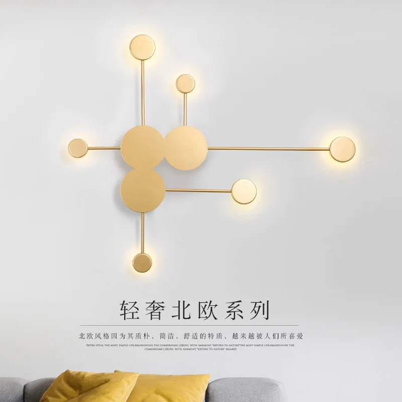 

nordic led glass ball mirror light wandlamp aplique luz pared espelho bedroom living room lamp