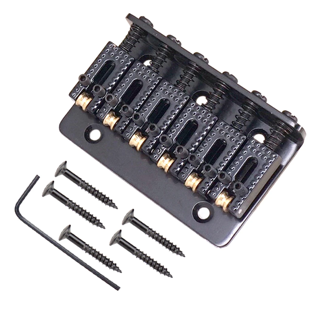 

Металлический каркас 6 строка Электрогитары фиксированный Hardtail Мост беспроводного доступа в Интернет для гитары Запчасти аксессуары