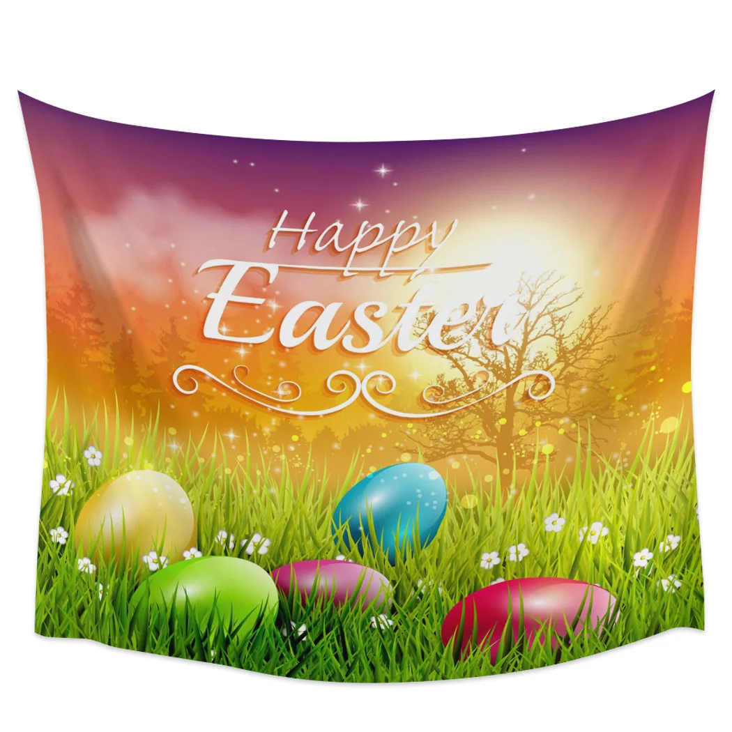 Пасхальное яйцо поздравительная открытка трава настенный гобелен настенное