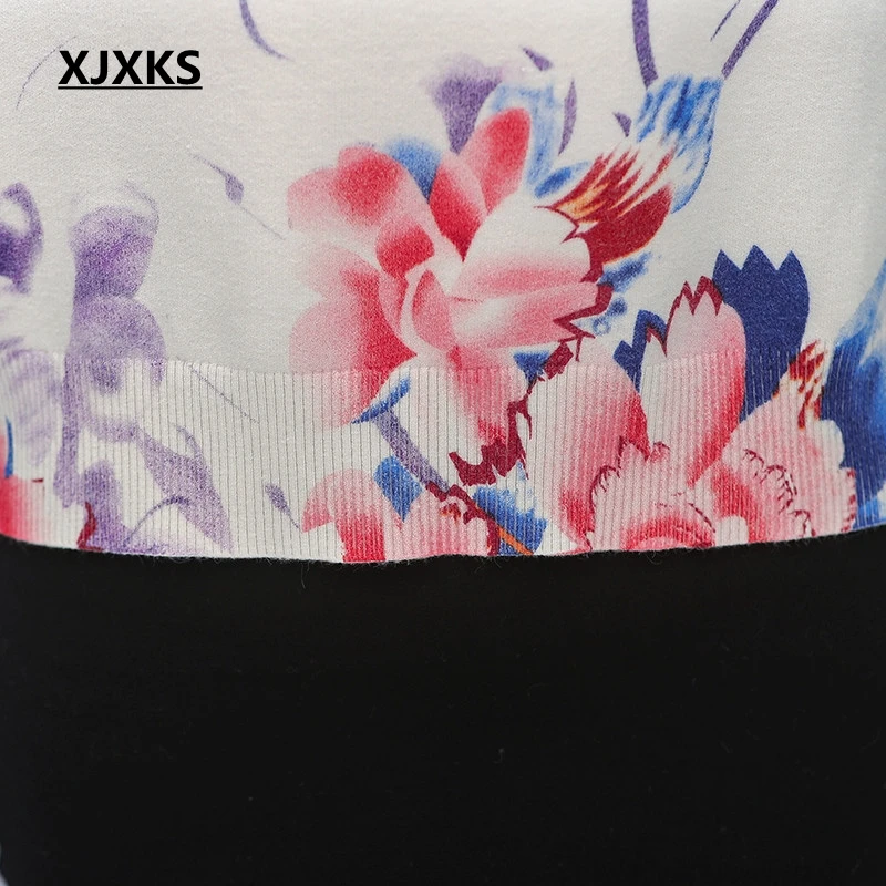 XJXKS New 2020 Spring Pring Sweater Women Knitted Shirt Long Sleeves Loose Pullover Plus Size Wool Jumper | Женская одежда