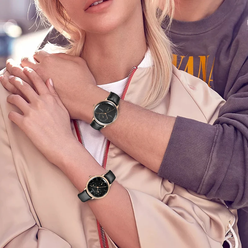 Fantor 2020 новые роскошные брендовые кварцевые часы мужские хронограф кожаные