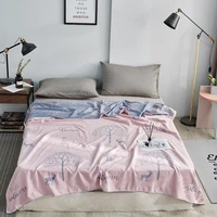 summer thin breathable cotton blanket adult children throw blankets for bed sofa office rest towel blanket bed cover bedspread
