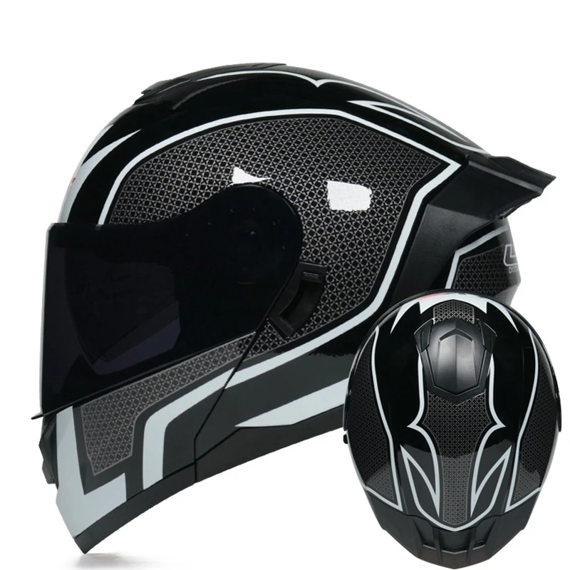 

Flip Up Motorcycle Helmet Full Face Motorbike Enduro Racing Tracker Casco Modular Sportbikes Crash Commute Capacete De Moto Men