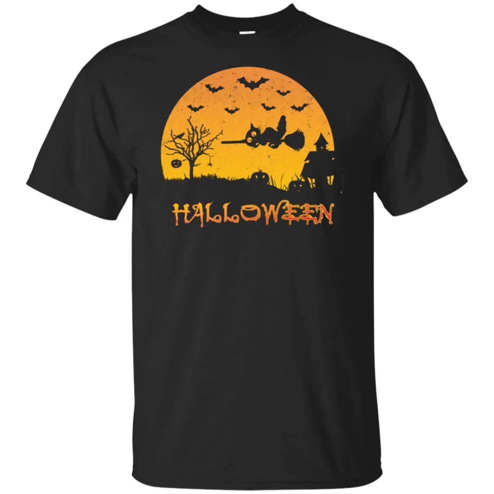 

Scary Night Gift Idea For Halloween 2019 Black T-Shirt M-Xxxl Printing Tee Shirt