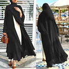 2021 Рамазан мода мусульманский хиджаб платье Кафтан Дубай Kimomo женская одежда арабский турецкий кардиган исламский халат одежда