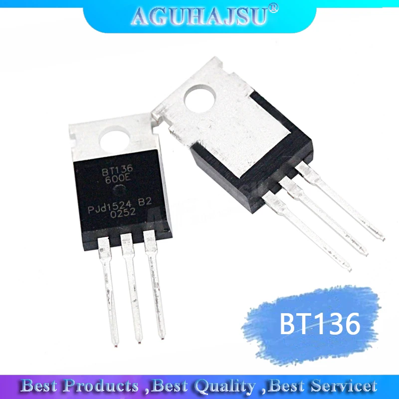10 шт. BT136-600E TO220 BT136-600 TO-220 BT136 136-600E Новый 4A/600 В двухполосный тиристор