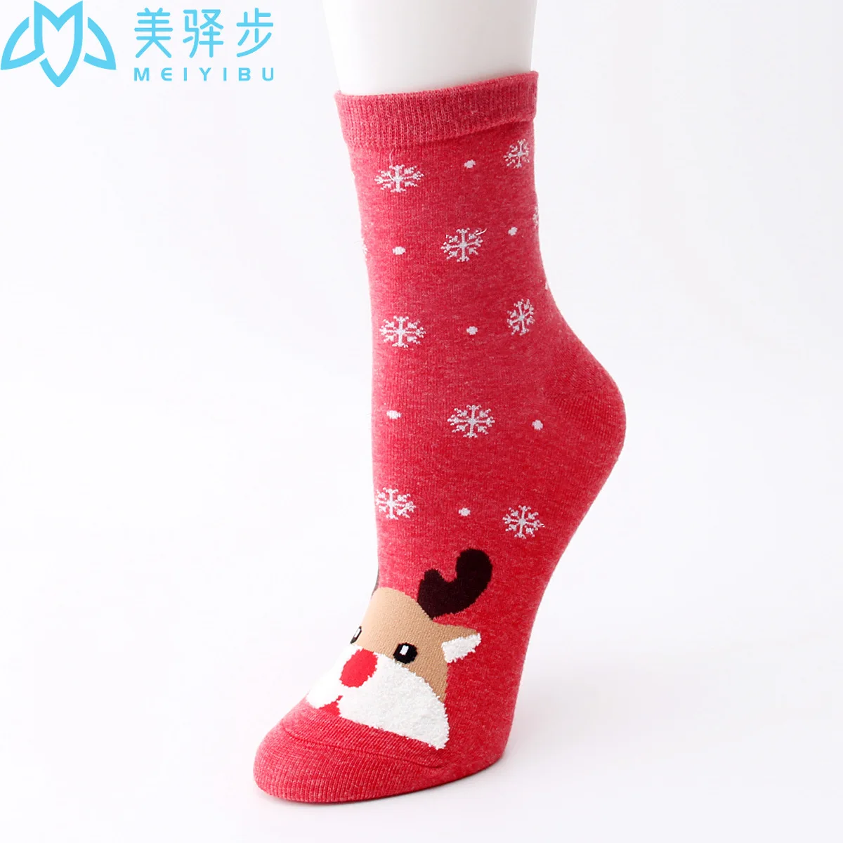 12 Pairs Per Set Winter New Cartoon Christmas Socks Sweat Absorbing Lovely Women Socks Santa Claus Elk Socks Wholesale