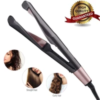 2 in 1 hair curler curling iron hair straightener ceramic coated flat iron straightening irons hair crimper perming straight