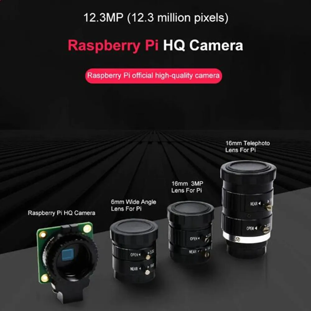 Официальная камера Raspberry Pi HQ 12 3 МП датчик IMX477 поддерживает камеру с