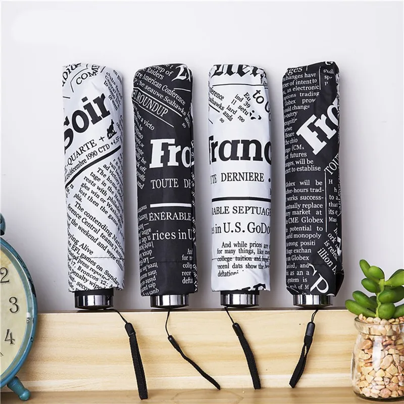 Модный винтажный Зонт с черным покрытием в европейском и американском стиле