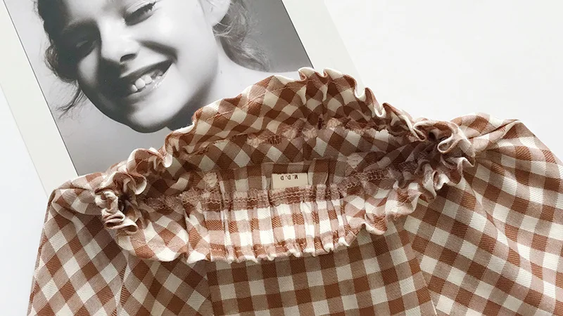 Модный комплект детской одежды для девочек одежда укороченные топы и клетчатая