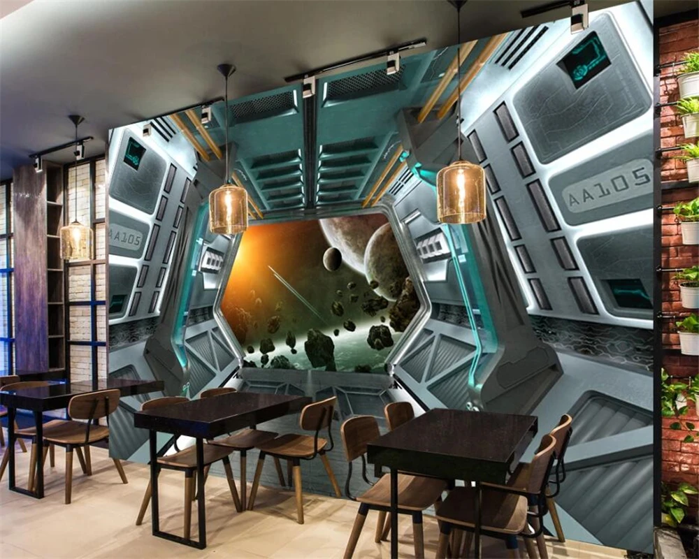 3d обои настенные Стикеры фотообои фон для стены доски морское дно сокровище ТВ