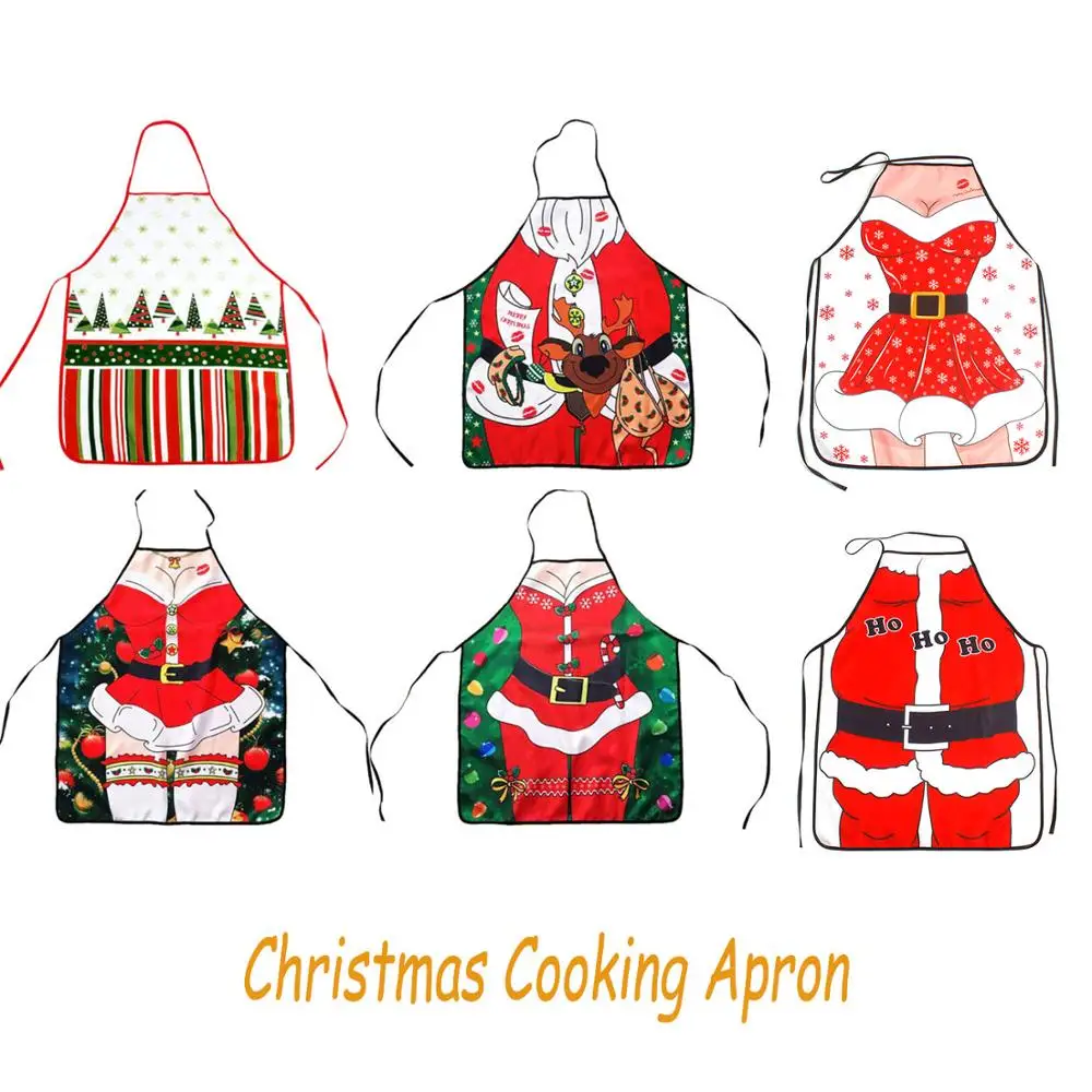 Behogar сексуальный Рождественский фартук для готовки кухонные костюмы вечерние с